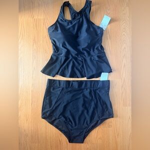 🆕 Latched Mama Nursing Black Bikini Set Top M, Bottoms XL